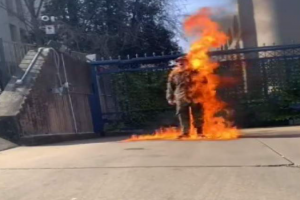 US Airman Sets Himself on Fire in front of Israeli Embassy in Washington over Gaza Genocide