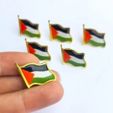 Palestine Flag Badge Brooch 