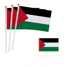 10 x Mini Palestine Hand Held Flag (14*21CM) with Flagpole