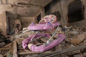 Baby Rescued from under Rubble in Gaza after Israeli Airstrike