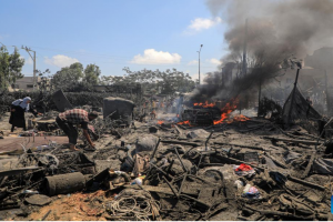 At Least 8 Palestinians Killed in Israeli Strikes on ‘Humanitarian Zone’ in Southern Gaza