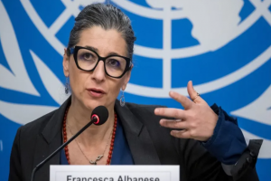 ألبانيزي تطالب بضغط دولي لتعليق العلاقات مع إسرائيل وتسهيل دخول الإغاثة لغزة