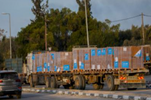 استمرار وصول المساعدات الإنسانية إلى غزة عقب بدء تنفيذ وقف إطلاق النار