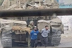 الاحتلال الإسرائيلي يستخدم معتقلين فلسطينيين كدروع بشرية في شمال غزة