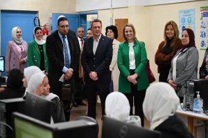 Minister of State of Ireland Visits Amman New Camp in Support of Palestine Refugees