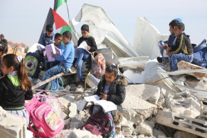 Israeli Settlers Attack School for Bedouin Palestinian Children 