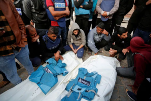 Nearly 100 Palestinian Journalists Killed by Israeli Army in Gaza since Oct. 7