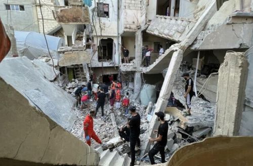 Israeli Airstrike Devastates Palestinian Refugee Camp in Lebanon, Killing 14