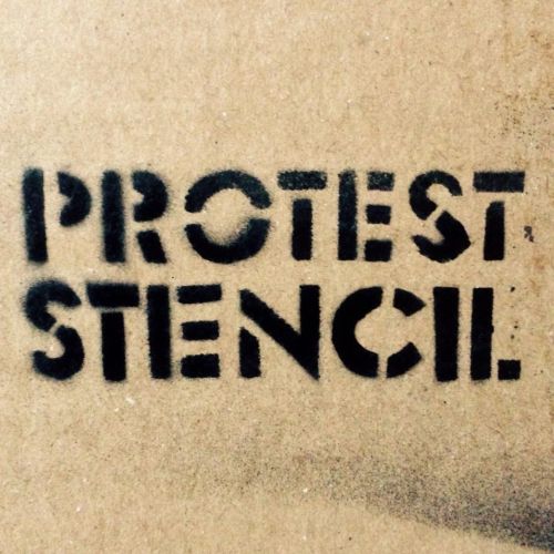 Protest Stencil