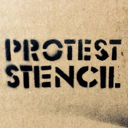 Protest Stencil