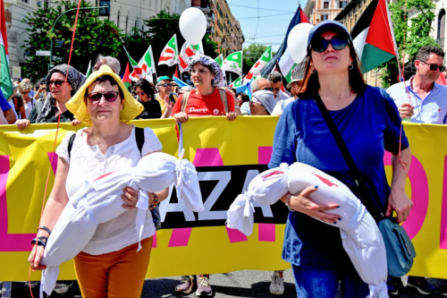 Hundreds Rally in Italy against Israeli Genocide in Gaza
