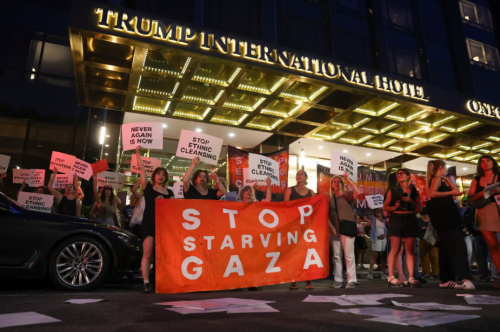 More than 40 arrested at protest against Gaza War at Trump hotel in New York