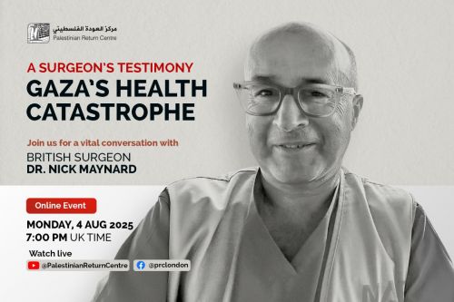 PRC Webinar: British Surgeon Exposes Israel’s Use of Starvation and Healthcare Destruction as Tools of Genocide in Gaza