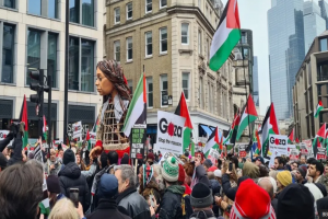 London Protest Demands Government Protect Health Care Workers in Gaza