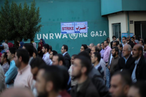 UNRWA Gaza Employees Strike in Protest at Recruitment Policy