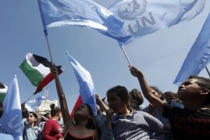 Vigil held in Ramallah over US Attempts to Rescind UNRWA Mandate