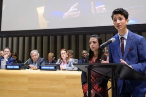 طالب فلسطيني من مقر الأمم المتحدة: تعليم أونروا بمثابة أوكسجين لنا