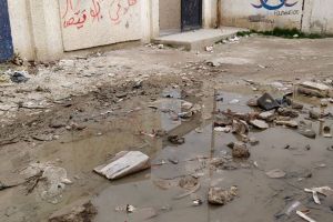 Palestinian Refugees in Syria’s AlHusainiya Camp Raise Concerns over Health Risks of Uncleared Garbage, Waste Water