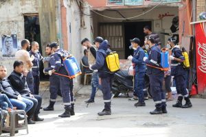 انطلاق حملة لتنظيف وتعقيم مخيم برج البراجنة جنوب لبنان