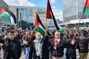 تظاهرة في برلين رفضا لسياسة الضم ودعما للاجئين الفلسطينيين