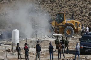 Israeli Forces Destroy Palestinian Structures in AlKhalil