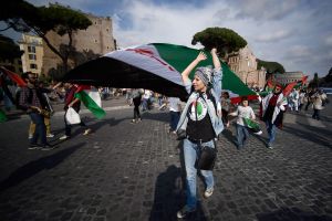 فعاليات نقابية في إيطاليا تضامنا مع الشعب الفلسطيني