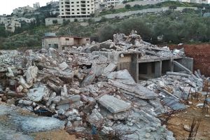 Israeli Forces Demolish Palestinian Structures AlKhalil