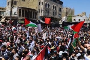 مسيرات ووقفات في الأردن دعما للفلسطينيين وتنديدا بالعدوان الإسرائيلي