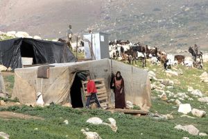 Palestinian Families Left without Shelter in Khirbet Ibziq due to Israeli Military Drills