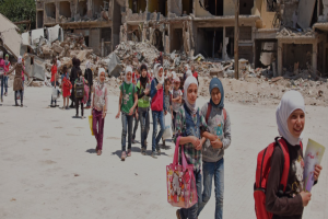 NRC Delegation Shows Up in Yarmouk Camp for Palestinian Refugees