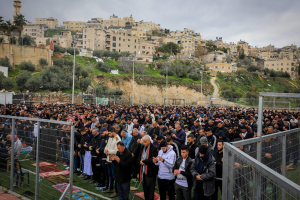 Due to Israeli Home Demolitions, Palestinians Hold Prayers Outdoors in Jabal al-Mukabir