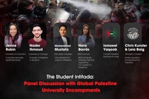 حلقة نقاشية لمركز العودة الفلسطيني حول الحراك الطلابي العالمي من أجل غزة
