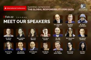 The Palestinian Return Centre Unveils the List of Speakers for the Gaza Genocide Conference