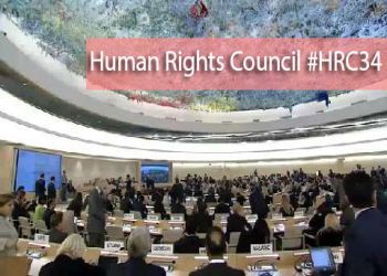 PRC Takes Part in 34th Session of Human Rights Council in Geneva 