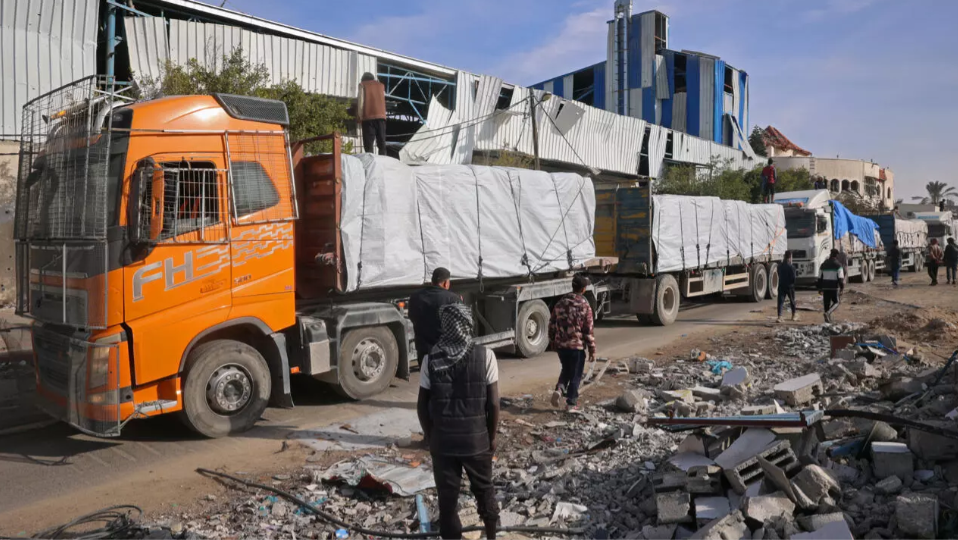 634 Aid Trucks Enter Gaza under Ceasefire Deal