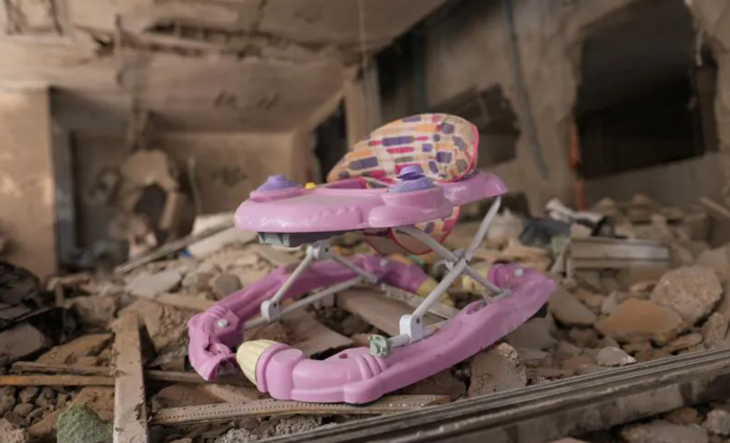 Baby Rescued from under Rubble in Gaza after Israeli Airstrike