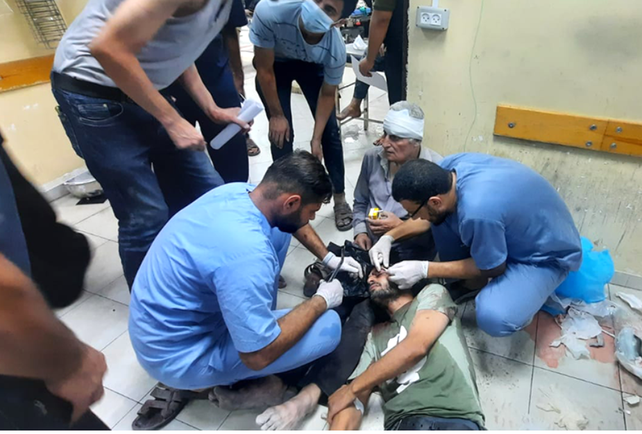 Gaza Hospital like ‘Open-Air Concentration Camp,’ Says French Doctor