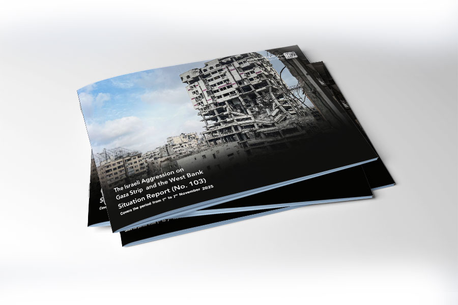 Situation Report (No.103) on Israeli Aggression on Gaza and West Bank - from November 1 to 7, 2025