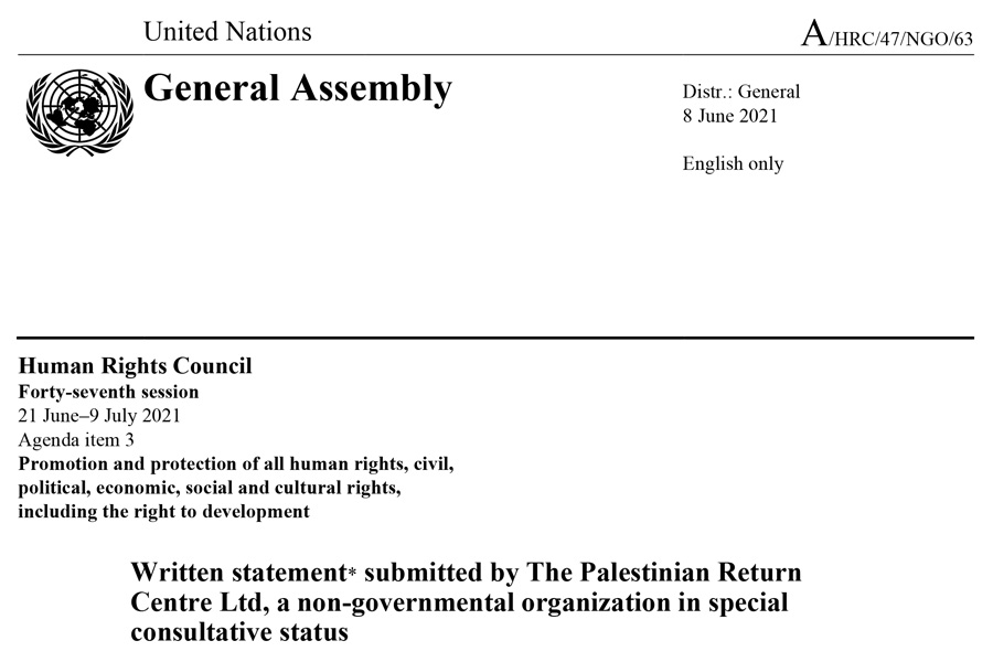Document: Palestinian Refugees in Lebanon; Economic conditions and