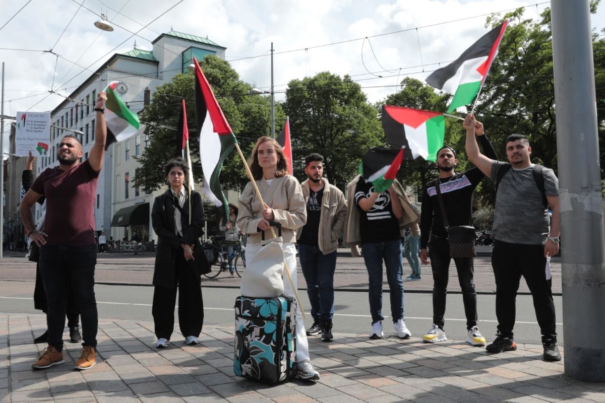 محتجون في لاهاي ينددون بخطة الضم ويطالبون بخطوات عملية ضد إسرائيل