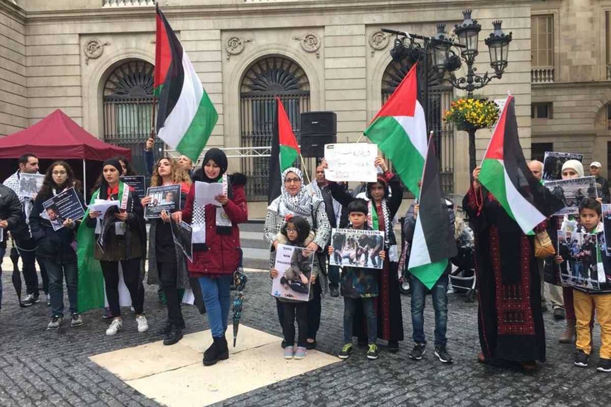 وقفة في مدريد تندد بخطة الضم الإسرائيلية