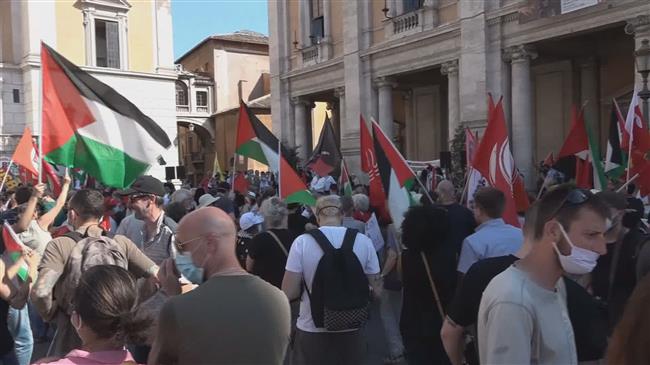 Protests Held in Italy against Israel's West Bank Annexation Plan
