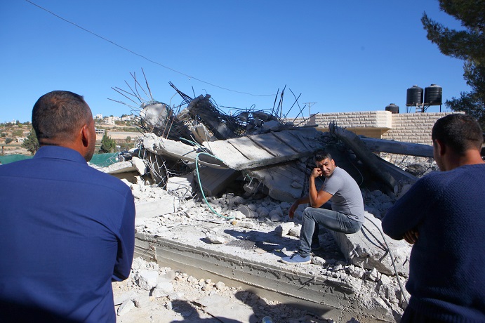 3 Palestinian Structures Demolished by Israeli Forces in AlKhalil