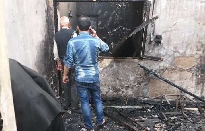 5 Homes Damaged by Fire in AlNeirab Camp for Palestinian Refugees