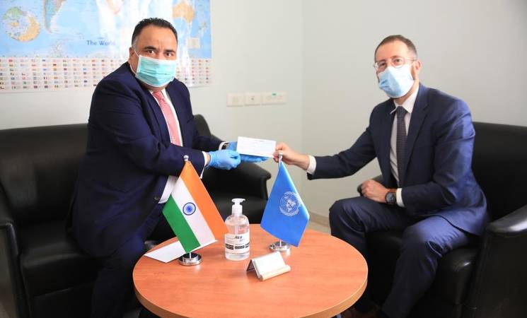 India Provides $2 Million to UNRWA for Palestinian Refugees
