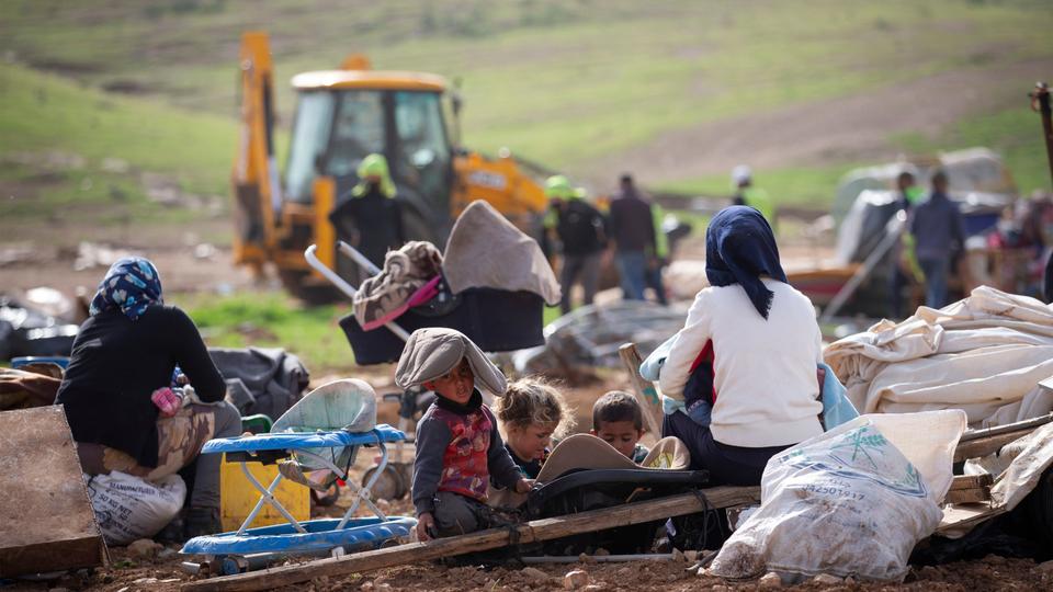 UN: 105 Children among 181 Palestinians Displaced in July due to Israeli Demolitions
