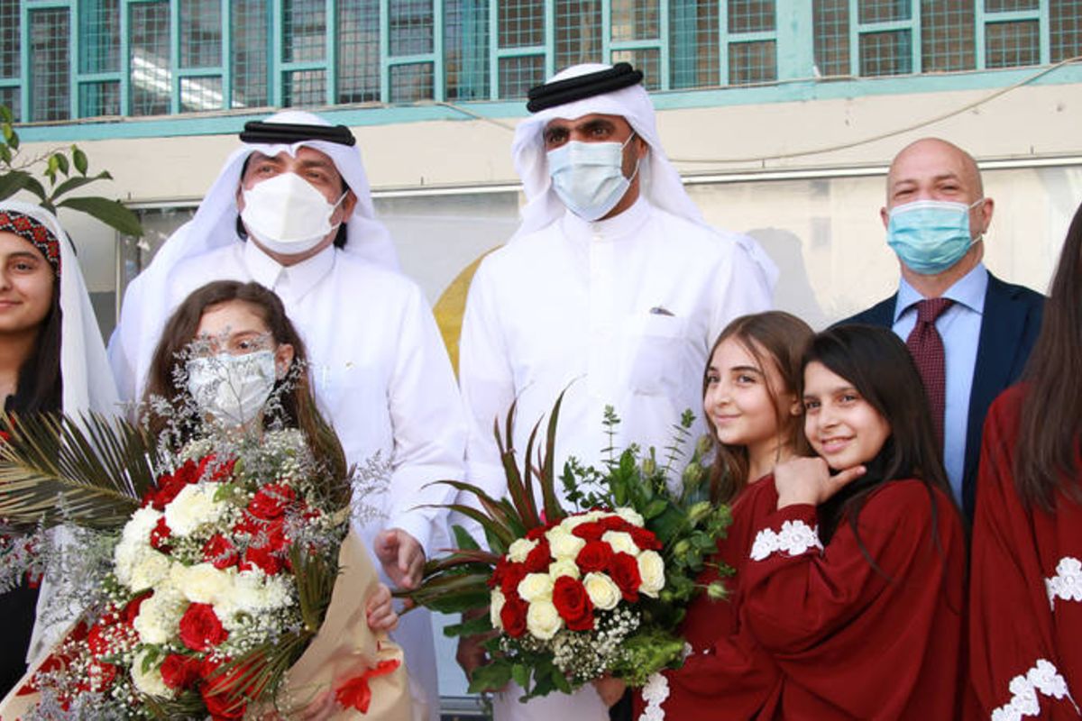 وفد قطري يطلع على دعم بلاده لقطاع التعليم للاجئين في الأونروا بلبنان