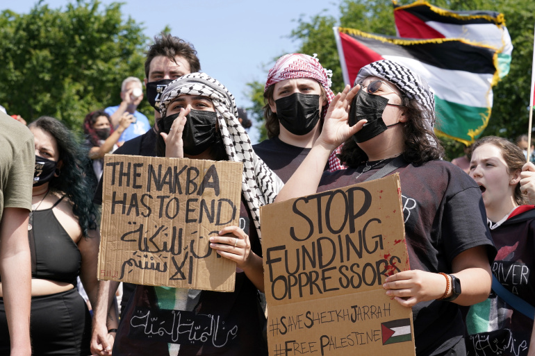 Pro-Palestinian Rally in Washington Urges End to US Aid to Israel