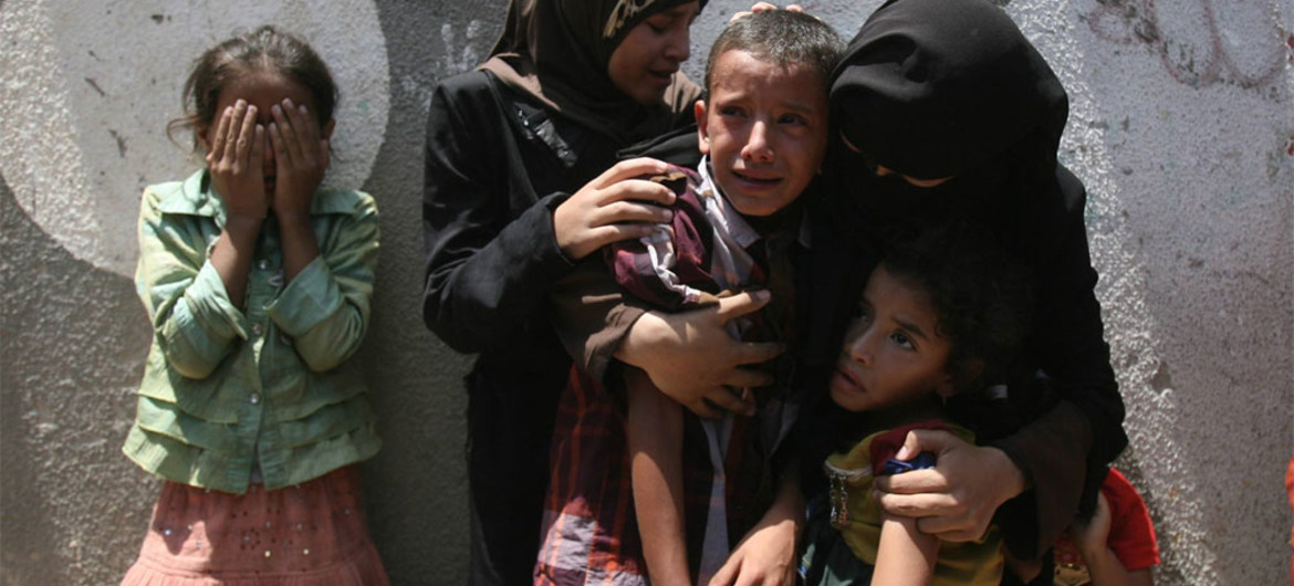 UN: Palestinian Refugee Children Facing Severe Trauma in Besieged Gaza