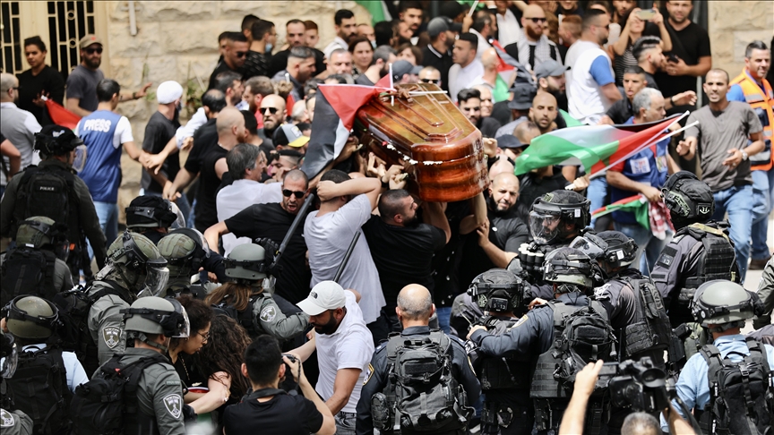 Israeli Police Attack Funeral Procession of Slain Journalist Shireen Abu Akleh